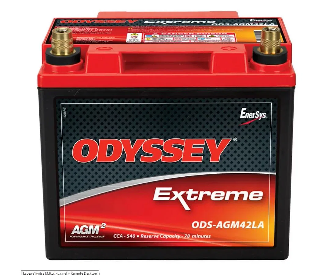 ODS-AGM42LA – ODYSSEY Battery, AGM Absorbed Glass Mat 12 Volt 540 Cold Cranking Amps/ 1200 Pulse Hot Cranking Amps Ri...
